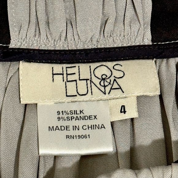 NWT Helios & Luna Silk Pleated Skirt - Picture 2 of 8